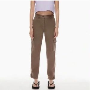 Aritzia Wilfred Free Modern Cargo Pant Brown Sz 4